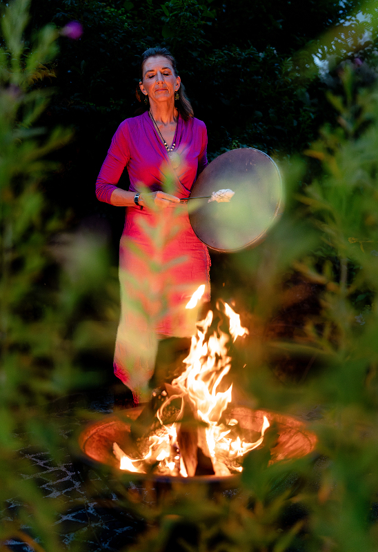 Schamanische Arbeit am Feuer